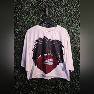 Stylish White Graphic Kids Shirt